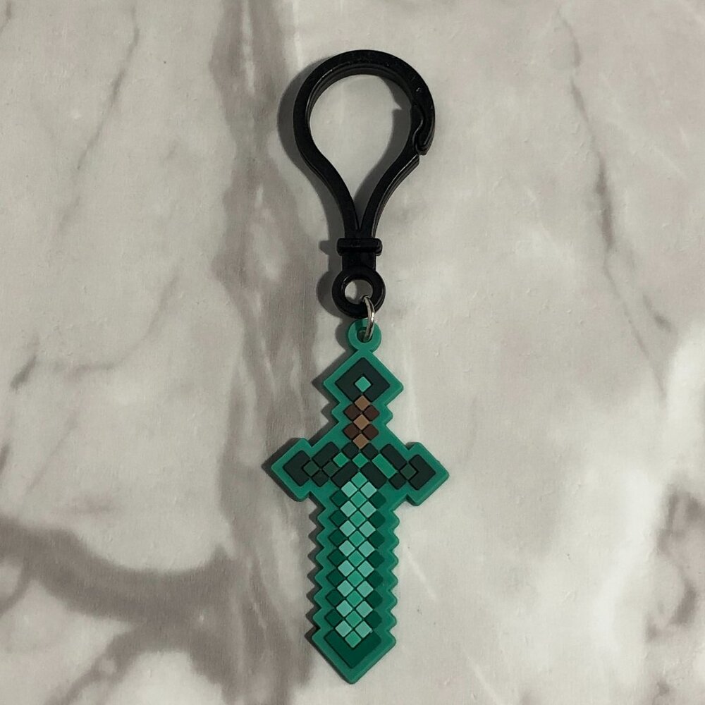 Minecraft Diamond Sword Keychain